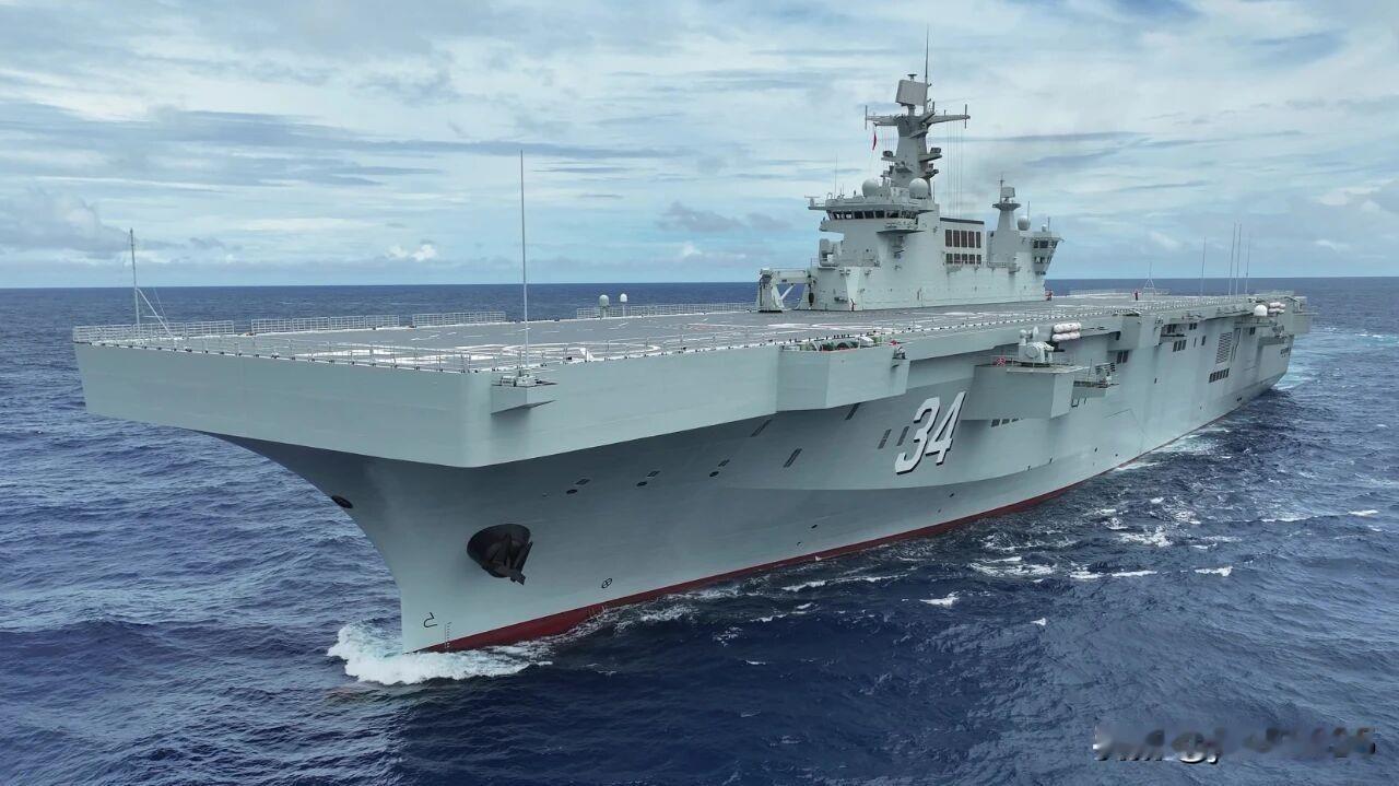 湖北舰形成实战能力，两大热点值得关注！
湖北舰是075型两栖攻击舰的4号舰，20