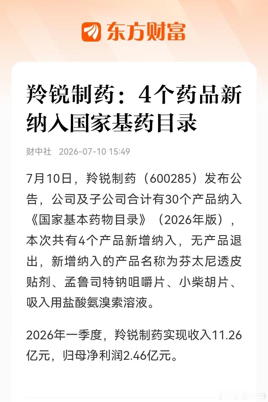 我说羚锐的芬太尼透皮贴进基药意义重大，偏有人说这个市场规模有限，哈哈哈！显然没有