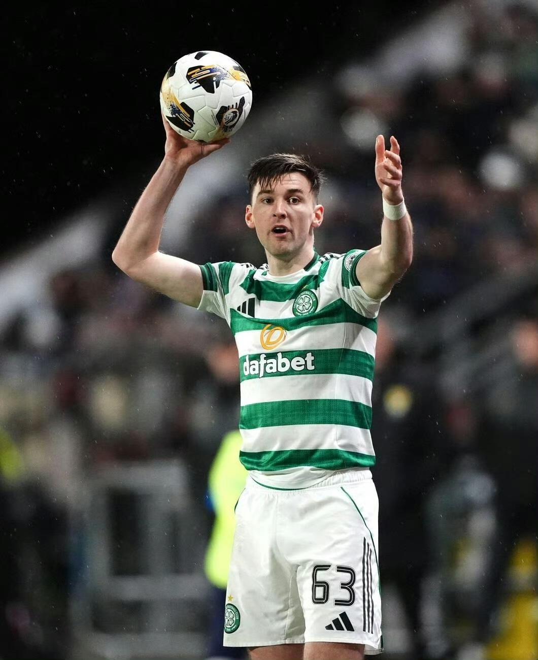 去年夏天回到母队凯尔特人的前阿森纳左后卫蒂尔尼，在近4轮苏超联赛中表现不俗，打进