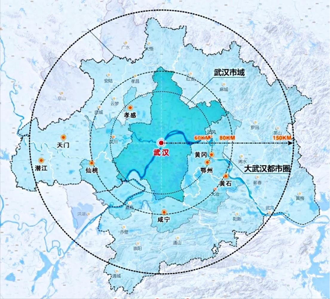 武汉都市圈是由原来的武汉城市圈升级而来，包括武汉、鄂州、黄石、黄冈、孝感、咸宁以