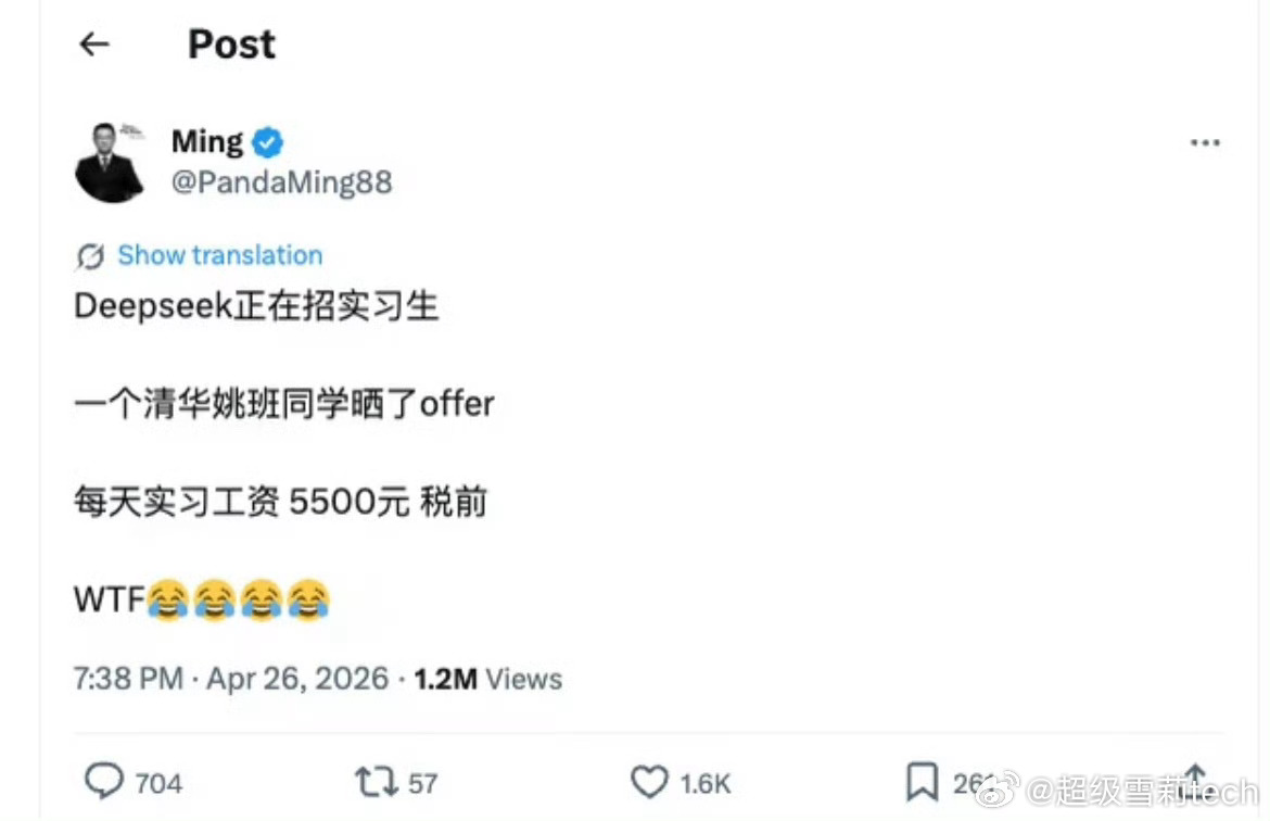 DeepSeek工资待遇太恐怖了一开始以为月薪五千，结果原来是日薪五千，瞬间格局