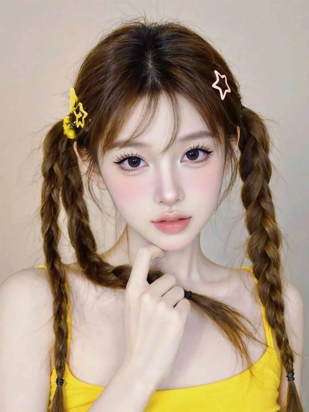 AI甜系双麻花写真 ai创作 玩法合伙人计划 我在拍特效 AI写真