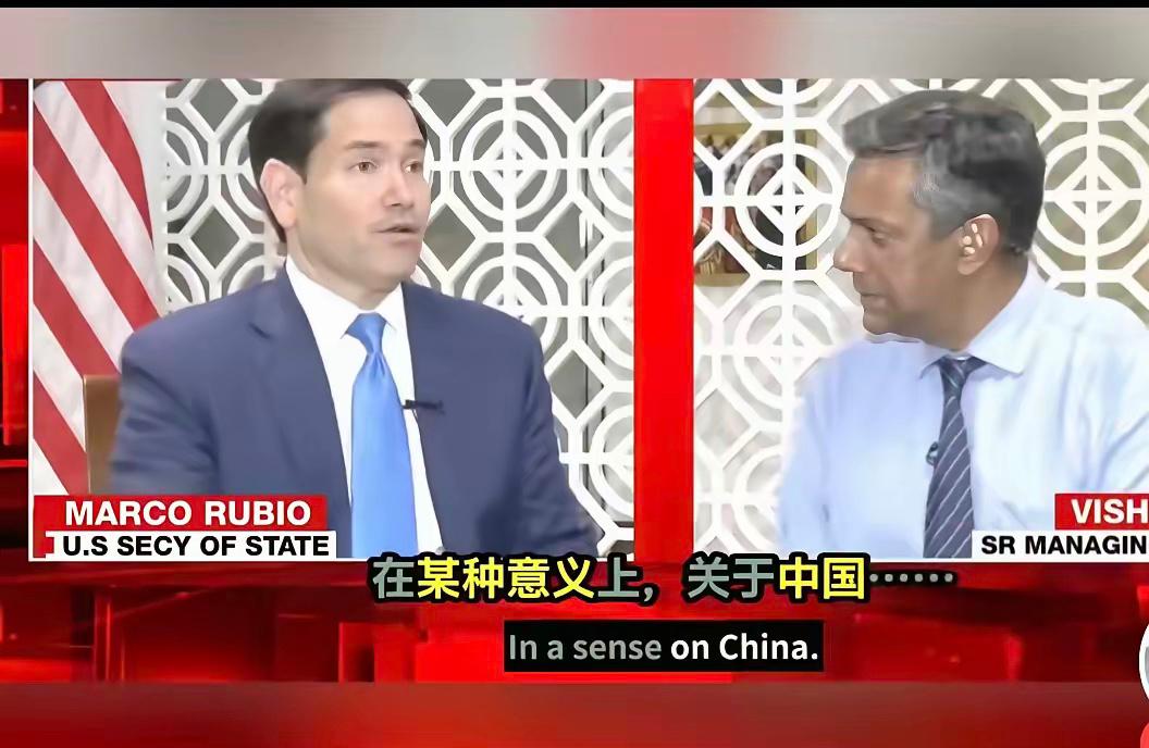 卢比奥在印度接受媒体专访时，印度记者想找事，想把问题扯到中国身上来，然后抹黑中国