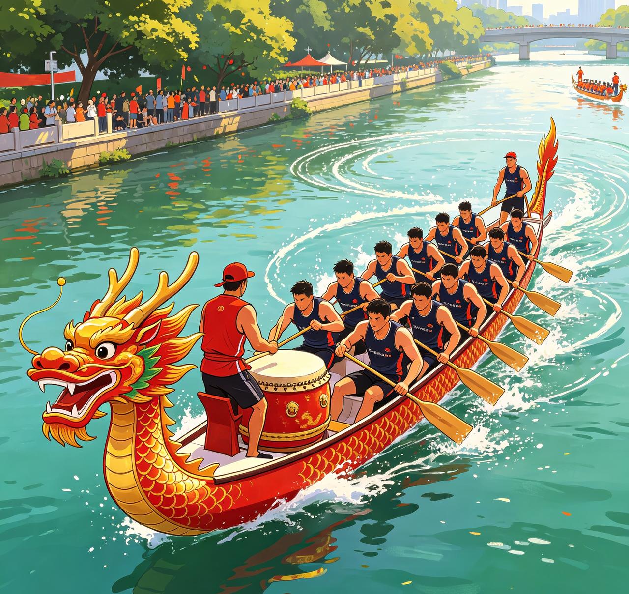 南北龙舟对决今天正式打响！
全国几十支队伍水里杀得昏天黑地，但我猜您跟我一样，最
