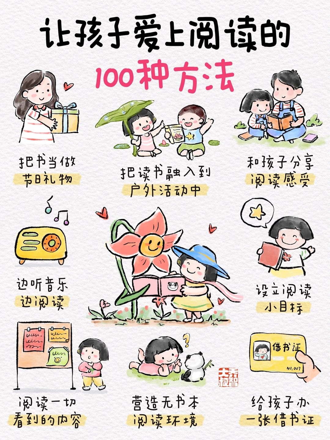 让孩子爱上阅读的100种方法📖