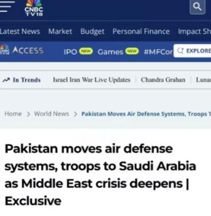 巴基斯坦下场了。
别以为巴基斯坦把中械防空部队开去沙特，是一时兴起的临时救场，这