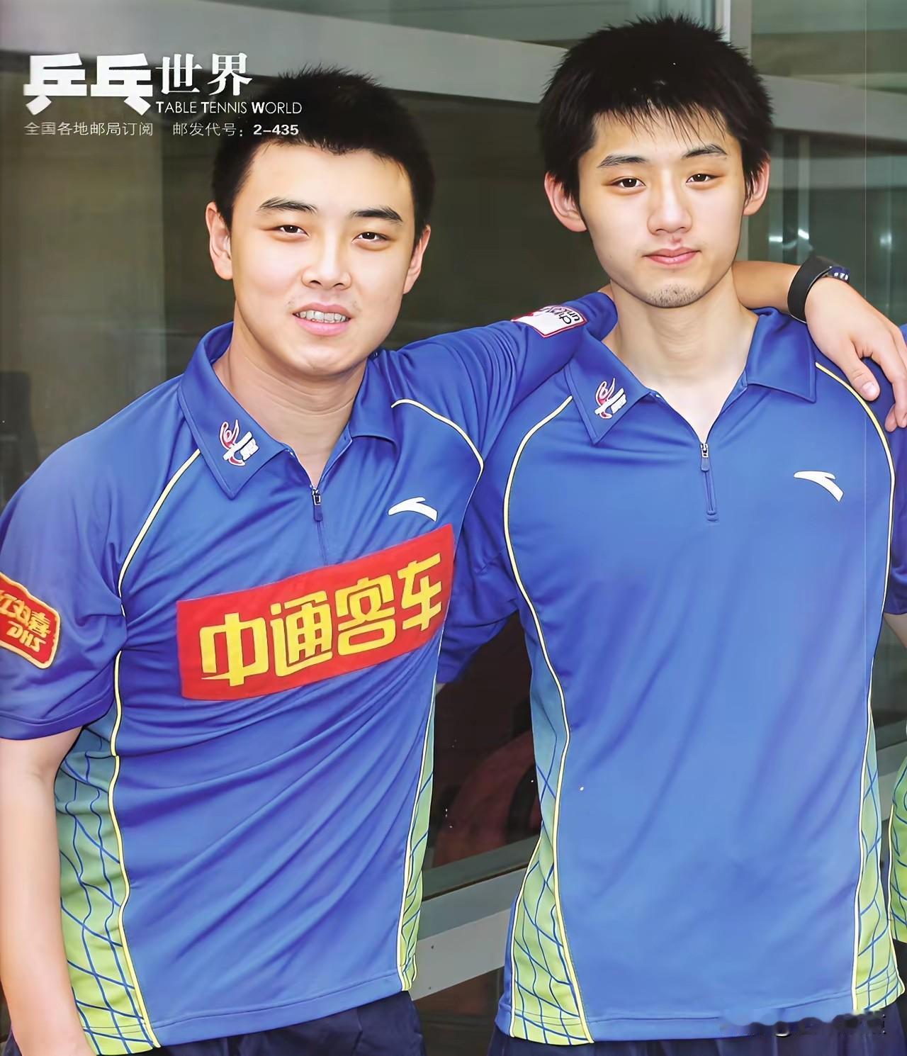 当年国乒两位英俊少年，一位显稚气，一位显成熟；一位清瘦，一位壮实。你是谁的粉丝？