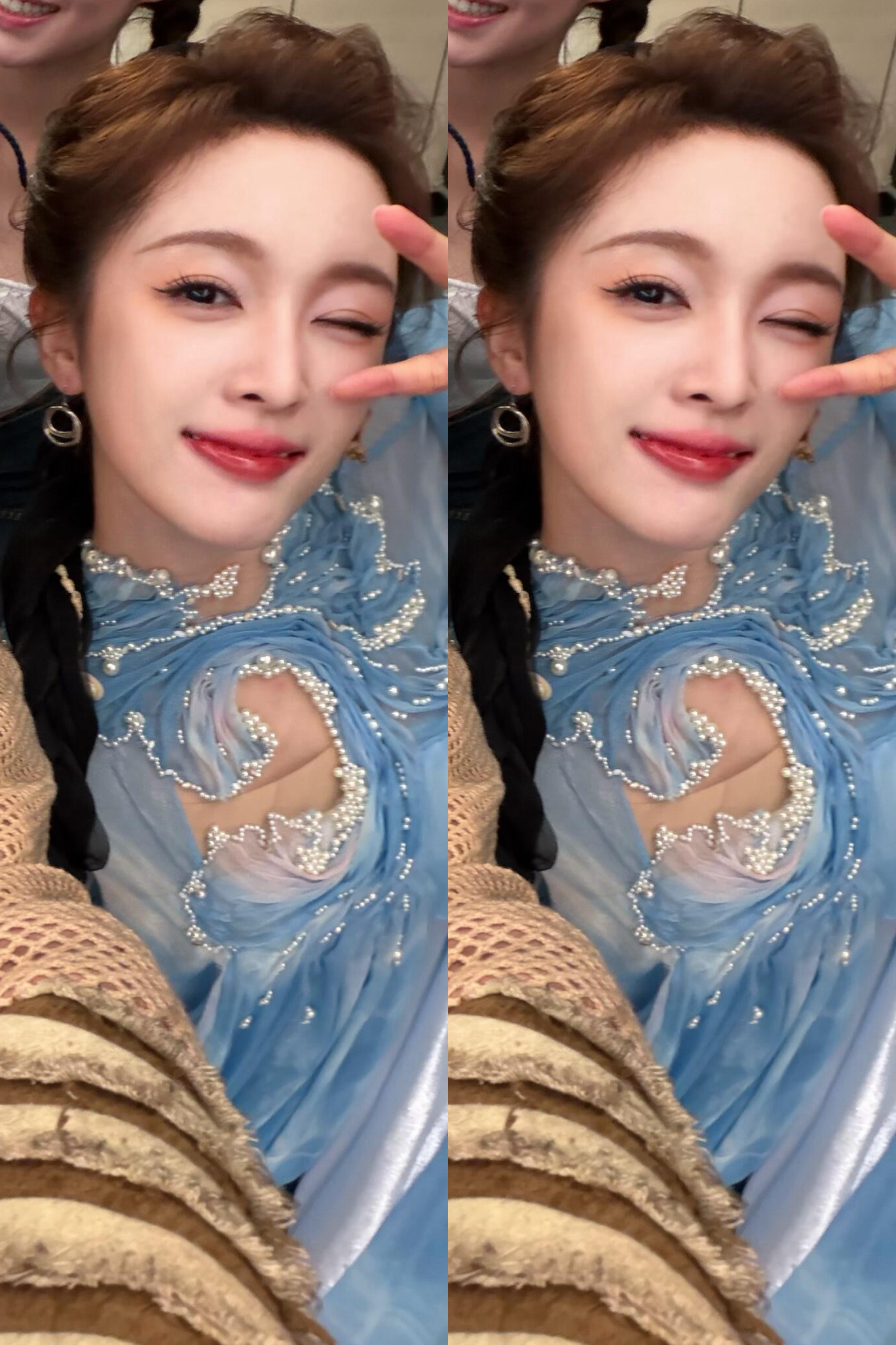吴宣仪 她的海/仪锤定音是香姑 还有一张吴选wink比耶的合影