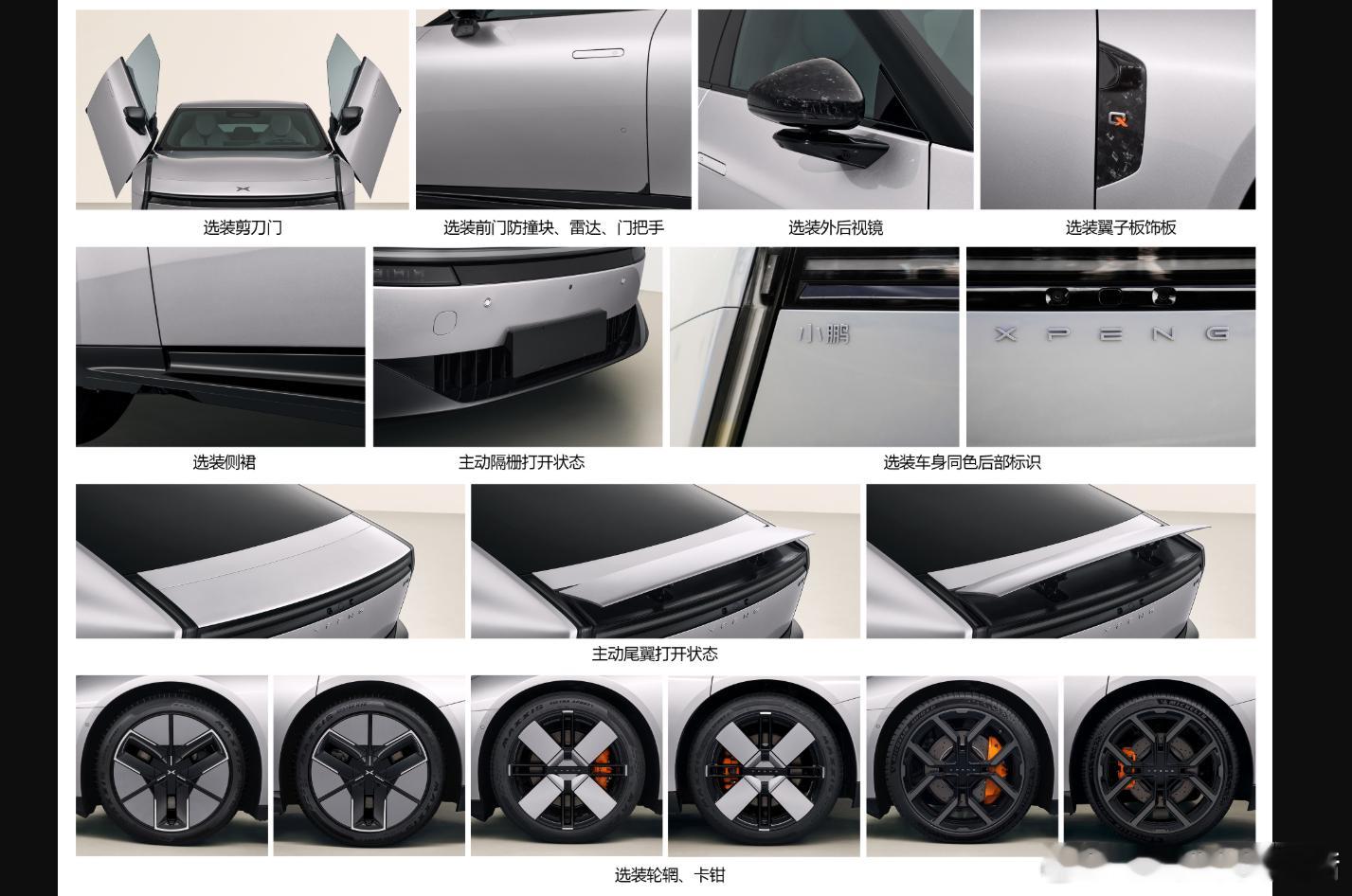 全新小鹏P7实车曝光全新小鹏P7已上工信部，鹏翼门回归！主动式尾翼上线！全新X造