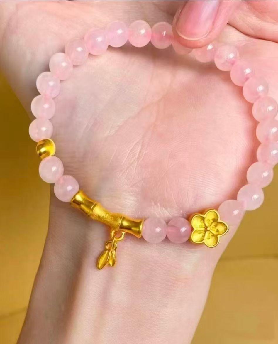 粉色珍珠手链，甜美优雅，尽显女性魅力！💕✨粉色珍珠手链真好看啊！粉嫩手链 马卡