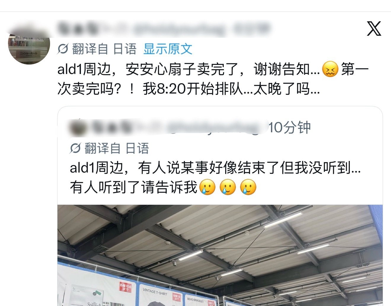 周安信好火，这次日本场周又双叒完成首切，开售半小时即切