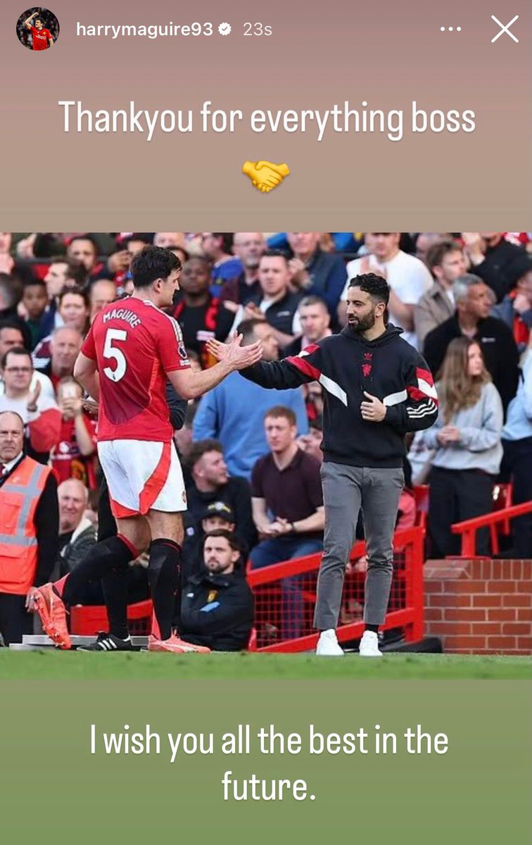 马奎尔，第一个向阿莫林发送消息的球员“Thank you for everyth