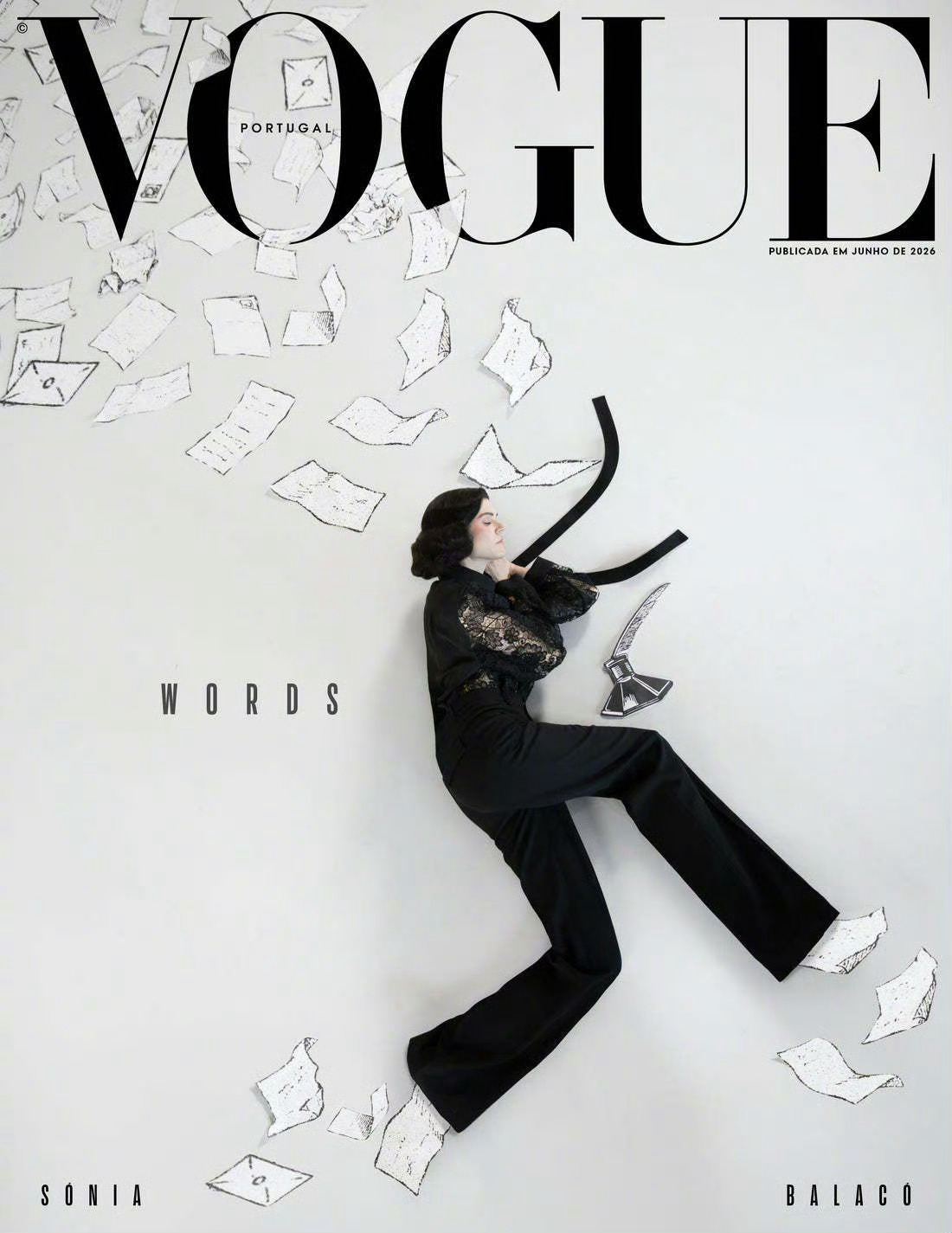 2026葡萄牙版Vogue六月文字主题刊封面释出，格调质感一如既往，高级水准全程