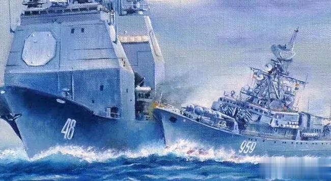 “我舰奉命撞击你舰”，谁退却了？“空中手术刀”，谁是吓大的？无人机来挑衅，喷油让