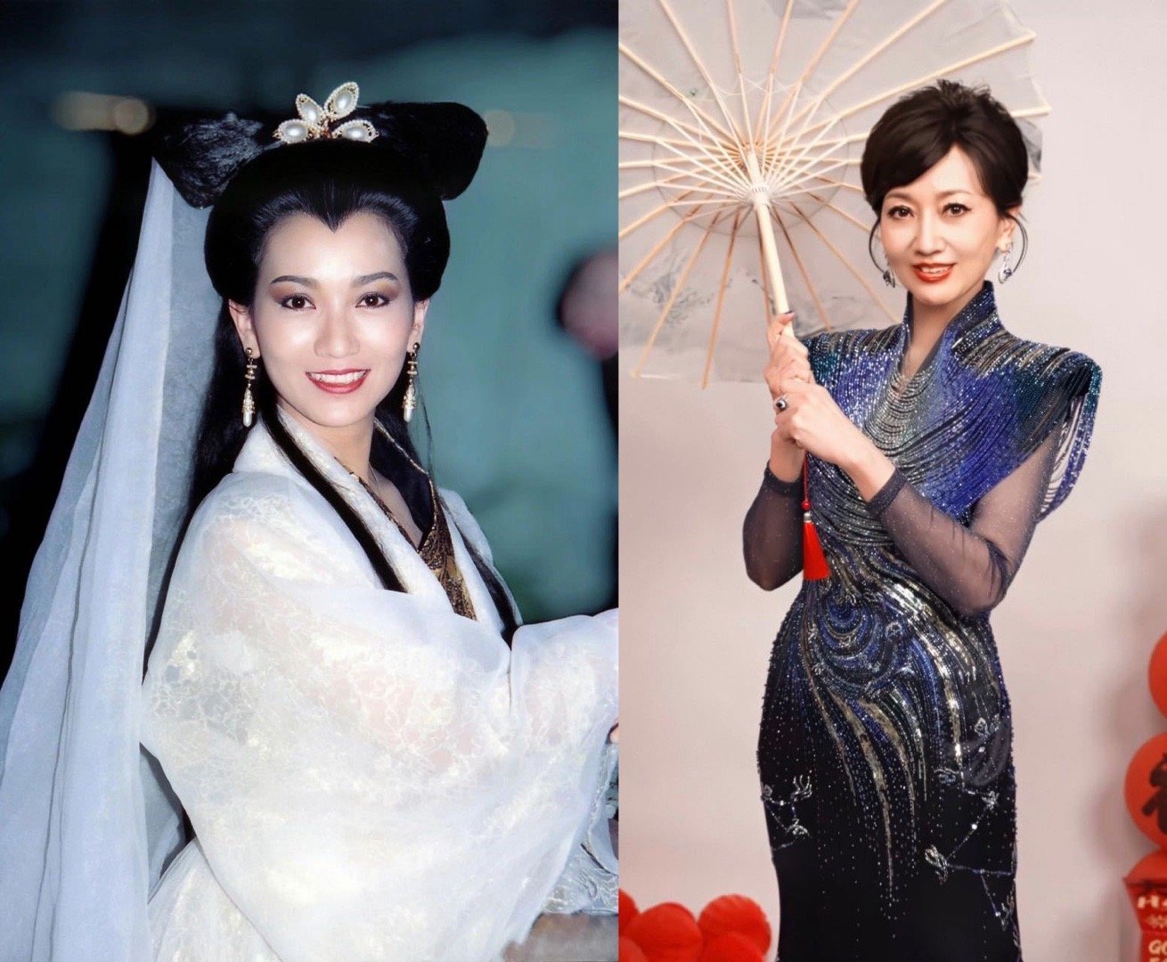 赵雅芝岳云鹏 白娘子白胖子 谁看了不说句绝？赵雅芝撑伞唤醒回忆杀，岳云鹏同款动作