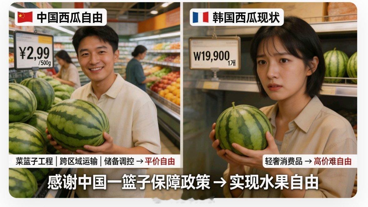终于懂韩国人看我们吃西瓜的感觉了【我们水果自由不是偶然，靠的是我们国家长期落地的