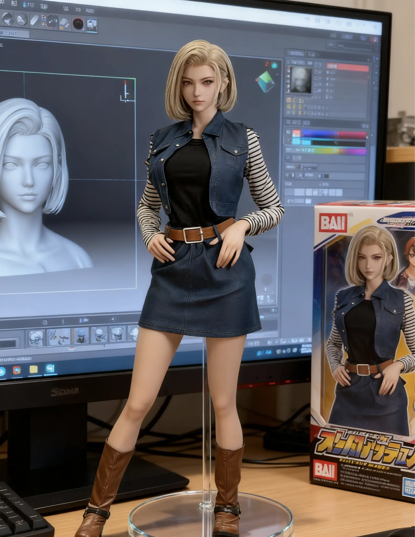 手办模型 cosplay 人造人18号 这谁能顶得住啊 极品身材