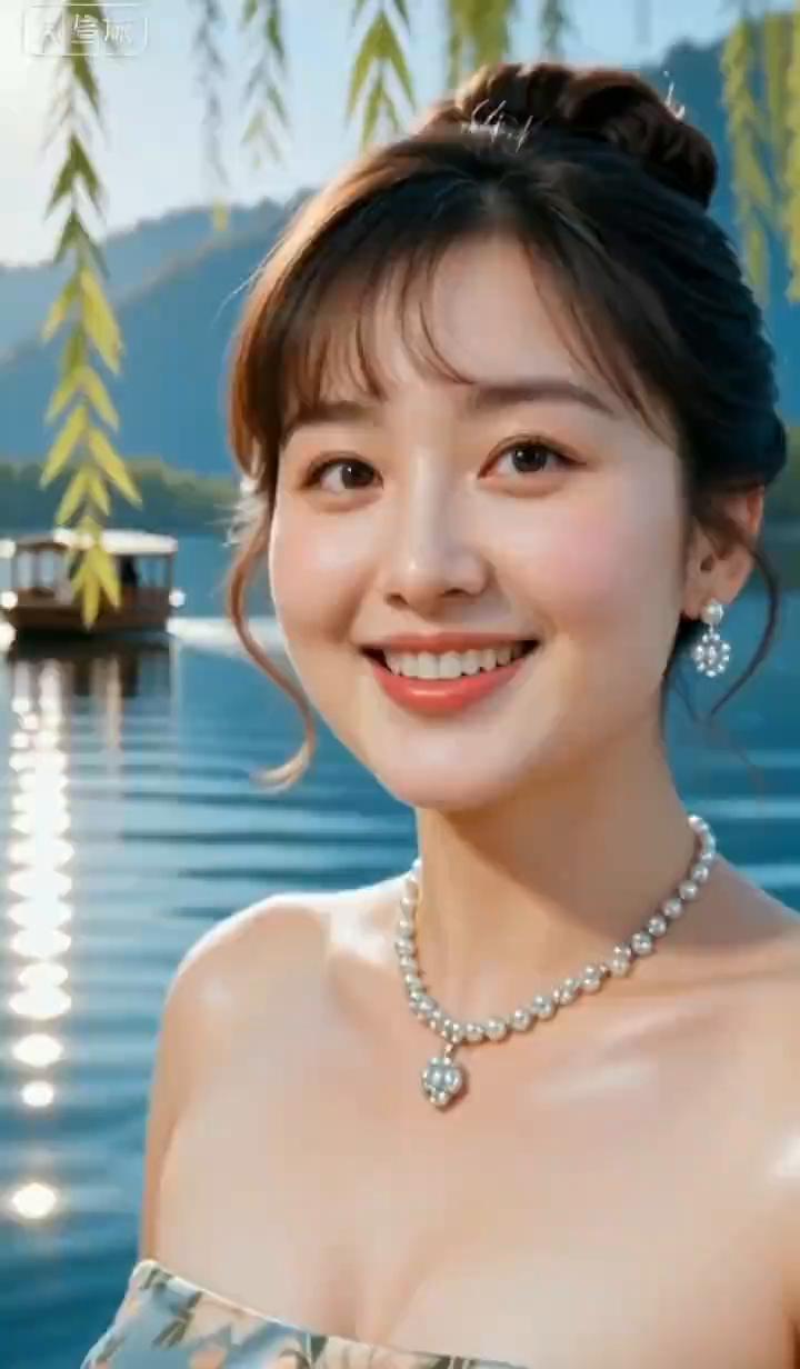 这春天的西子湖真美，朋友们，快来一起静静的游玩。看那边的游船多惬意，一起感受春日