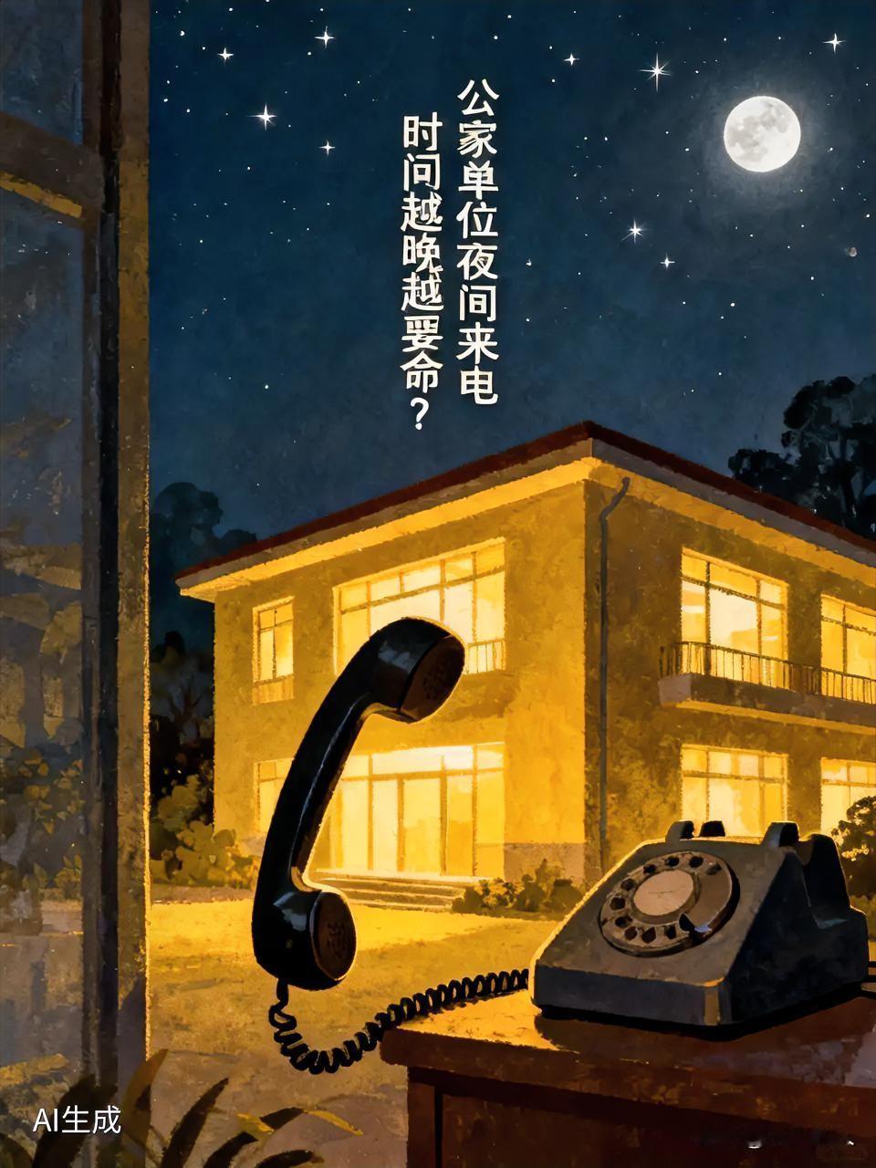 公家单位如果在晚上接到单位的电话，时间越晚事情越要命吗？