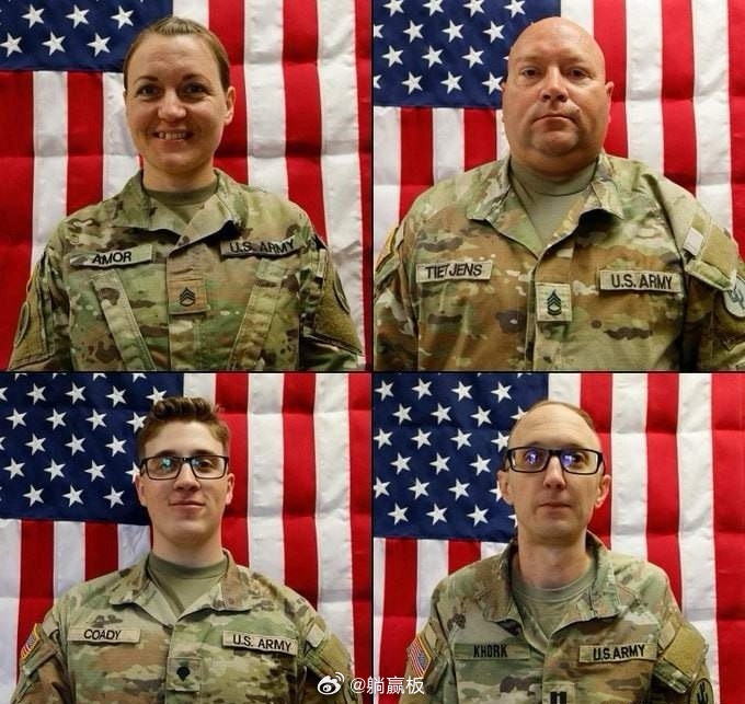 五角大楼公布了首批在伊朗阵亡的美军军人姓名- 上尉 科迪·A·霍克- 一级军士 
