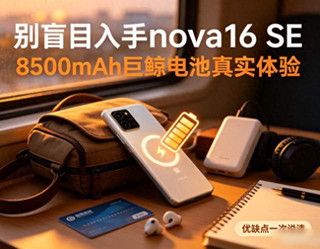 别盲目入手！华为nova16 SE真实测评，巨鲸电池优缺点全说清
