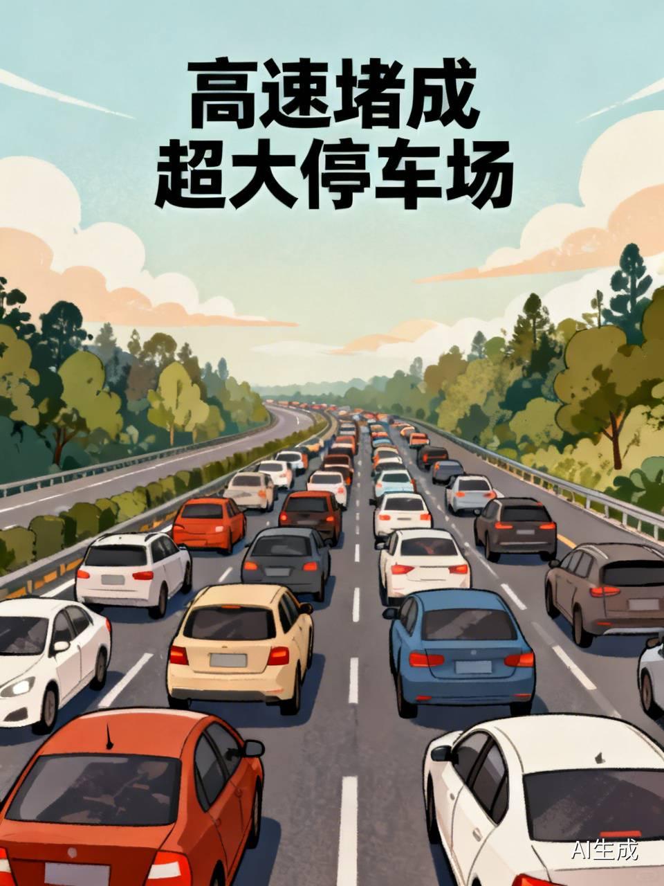 如何看待假期结束的返程堵车现象 假期最后一天赶返程，在高速上堵了整整3个半小时，