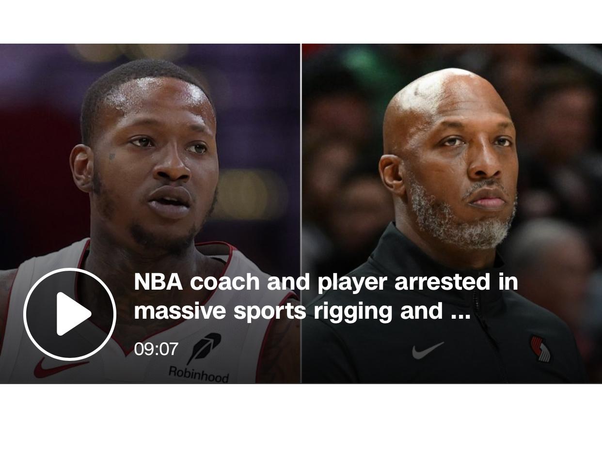 NBA打假球Nba 赌球： 

美国联邦调查局于几小时前逮捕了迈阿密热队的球员T