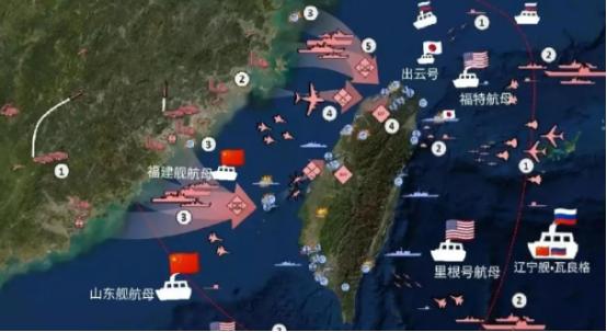 满载军火的美舰大摇大摆闯台海，怕不是还拿着二十年前的海图？如今台海的天变了：山东