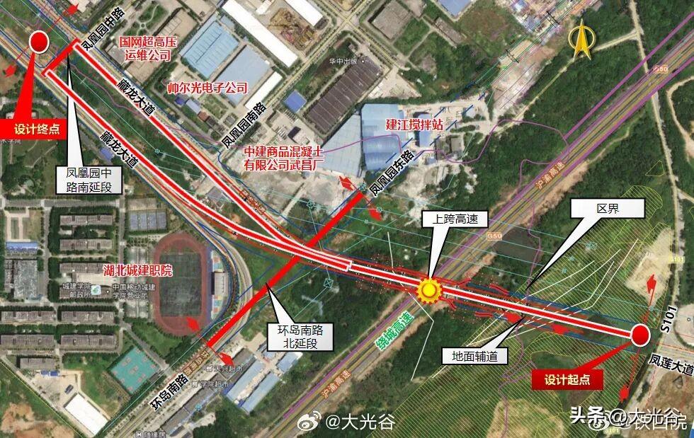 藏龙大道东延线重点节点完工！

近日，武汉高新八路项目跨武汉绕城高速钢箱梁施工顺