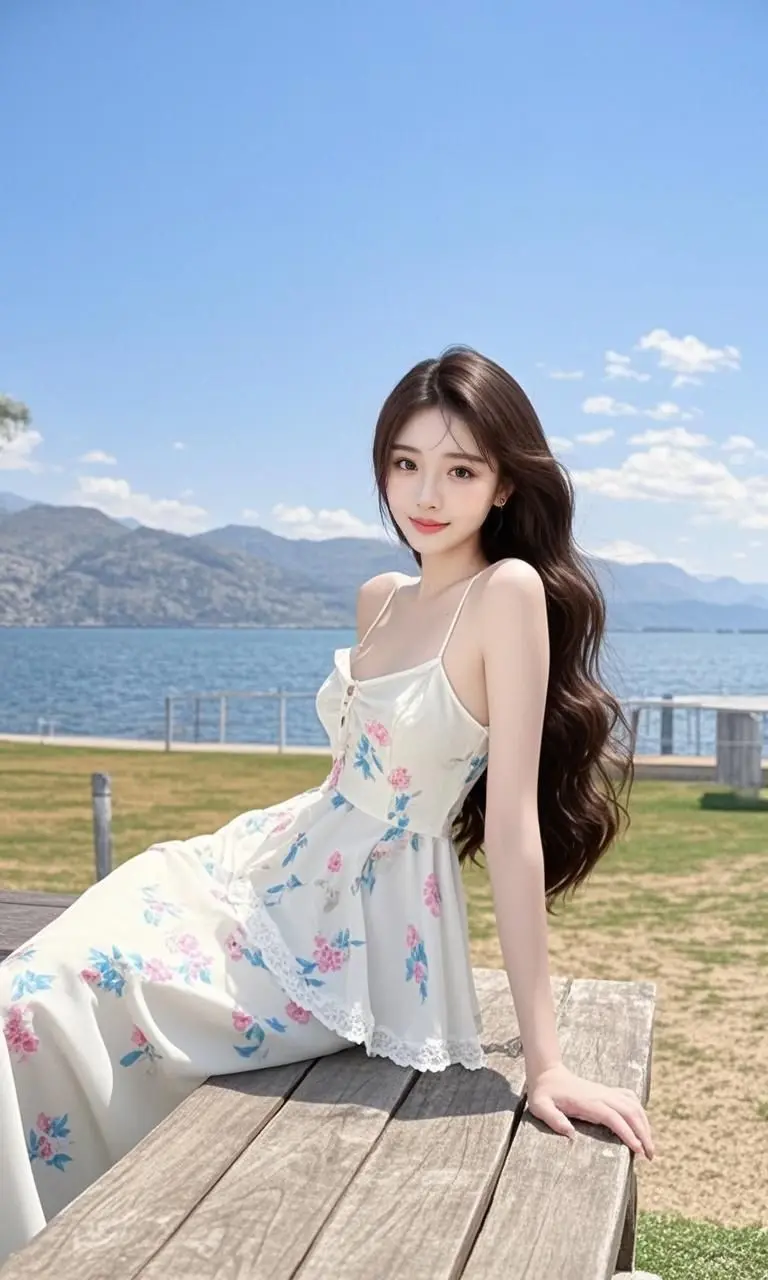 湖畔佳人 原来ai写真可以这么美 人生总得有一套ai写真吧 谁拍谁好看...