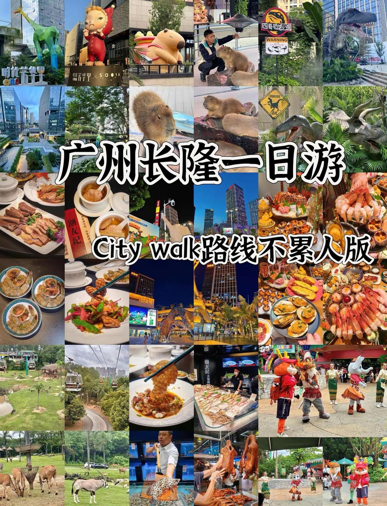 广州长隆周边吃喝玩乐打卡攻略！！来都来了，必须要吃喝玩乐一天～地铁行到【汉溪长隆