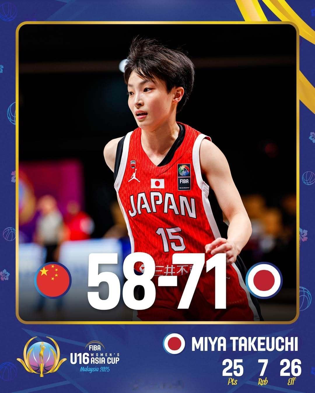 FIBAU16亚洲杯 U16女篮最终位列本届第四，至此，今夏国字号征战的赛事全部