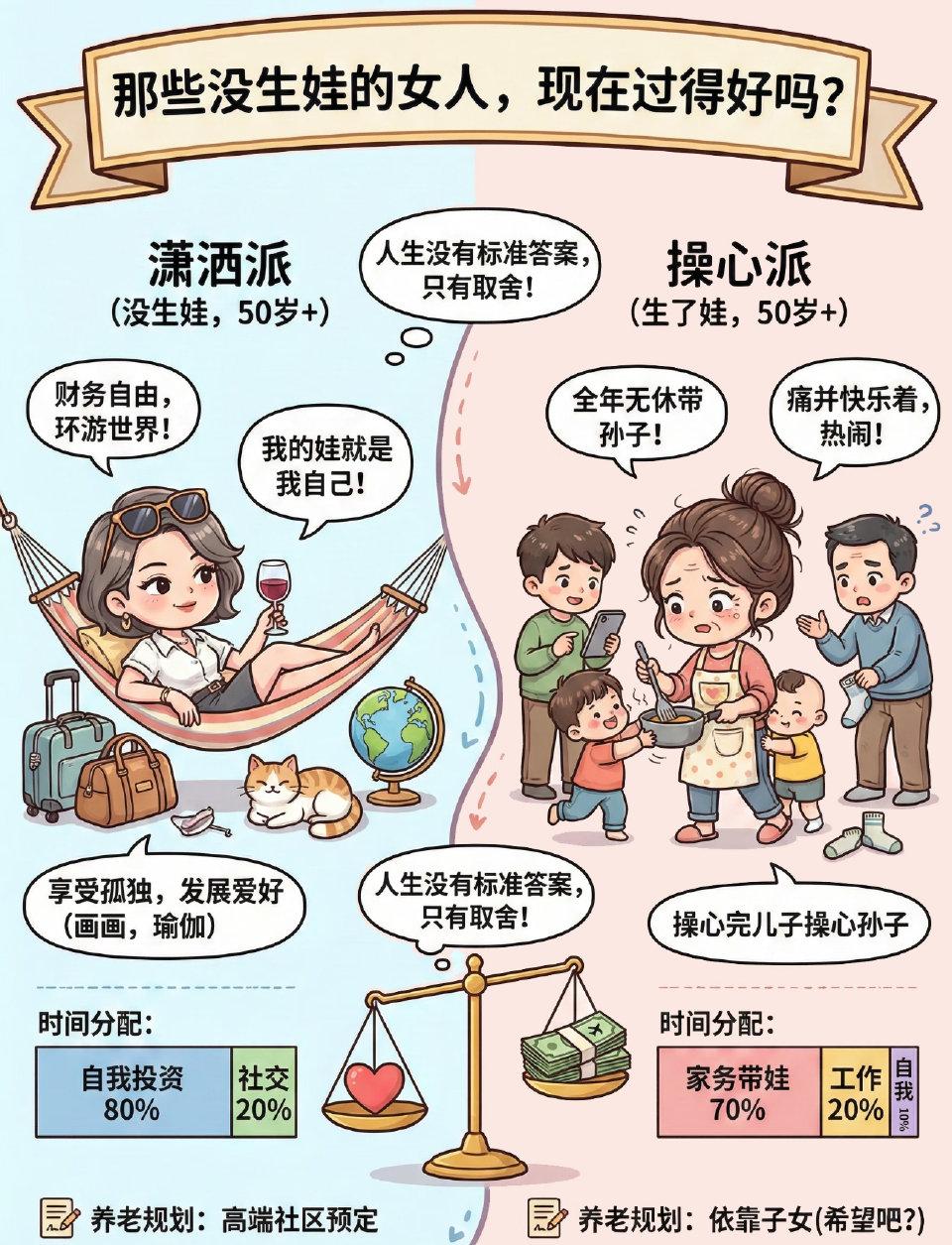 第一批丁克家庭现状曝光：一半潇洒从容，一半晚景困局
 
上世纪八九十年代，丁克曾