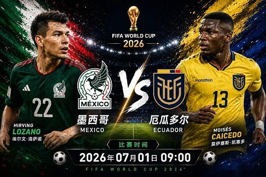 079  世界杯  墨西哥vs厄瓜多尔方向；主胜比分；1-0  2-1  2-0