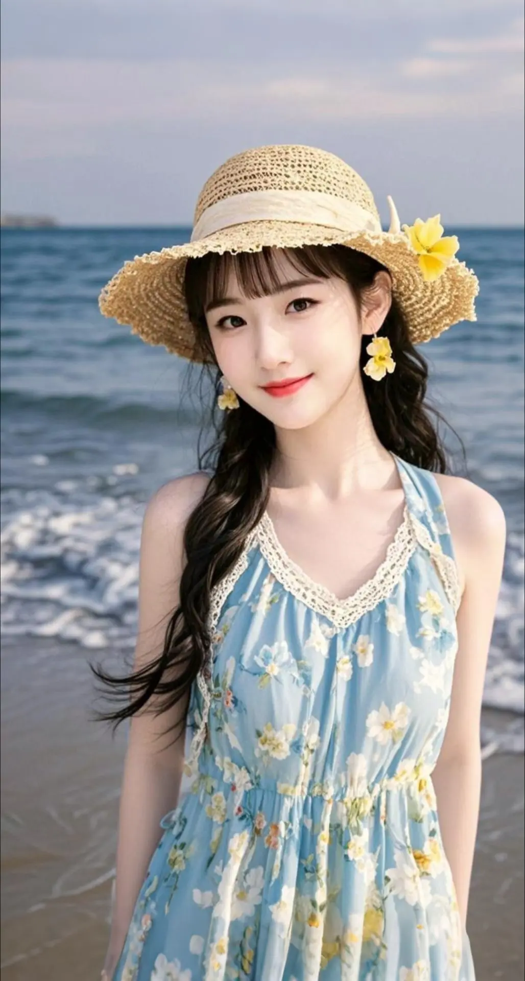 <p>AI扩图 AI海畔佳人 </p>