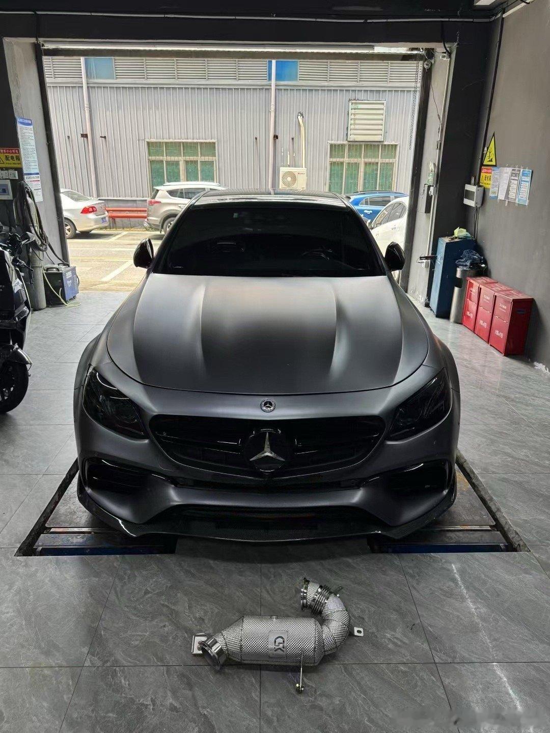 不亮灯版本 ，奔驰E53 AMG 国六B 升级CSK隔热三元头段200目 ​​​