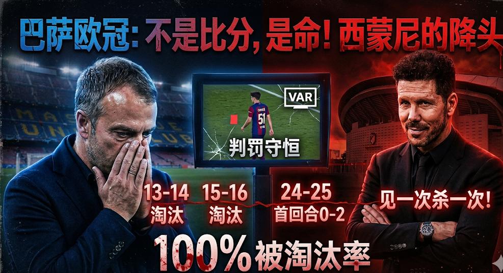 巴萨的欧冠已经结束了，我说的不是比分，是命。

今天我翻出了一组让所有巴萨球迷头