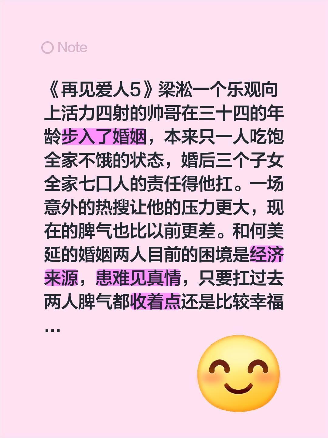 我评论了@娱乐小丸子 的作品:
《再见爱人5》梁淞一个乐观向上活力四射的帅哥在三