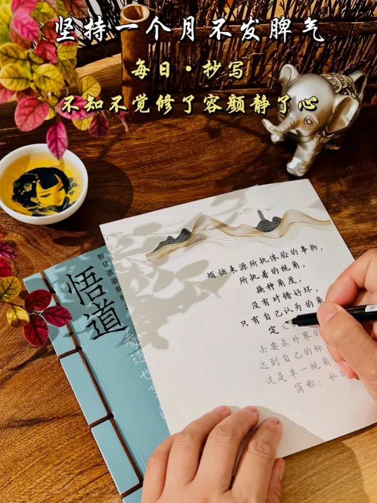 做一个佛系的女子，越安静，越简单，脾气来的时候，福气就走了。能干扰你的...