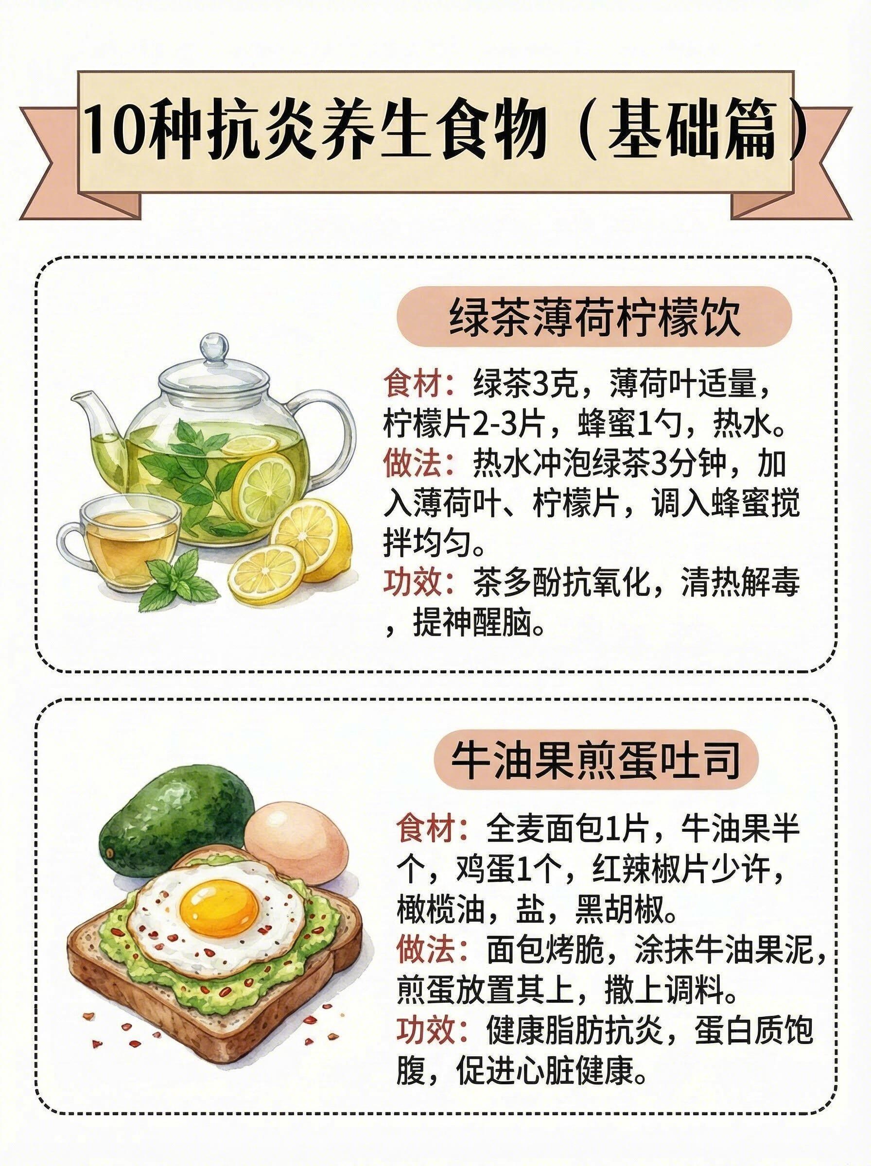 10款神仙抗炎食谱！都是好吃不胖的“灭火”美食，把健康融进每一餐。吃播答健康题大