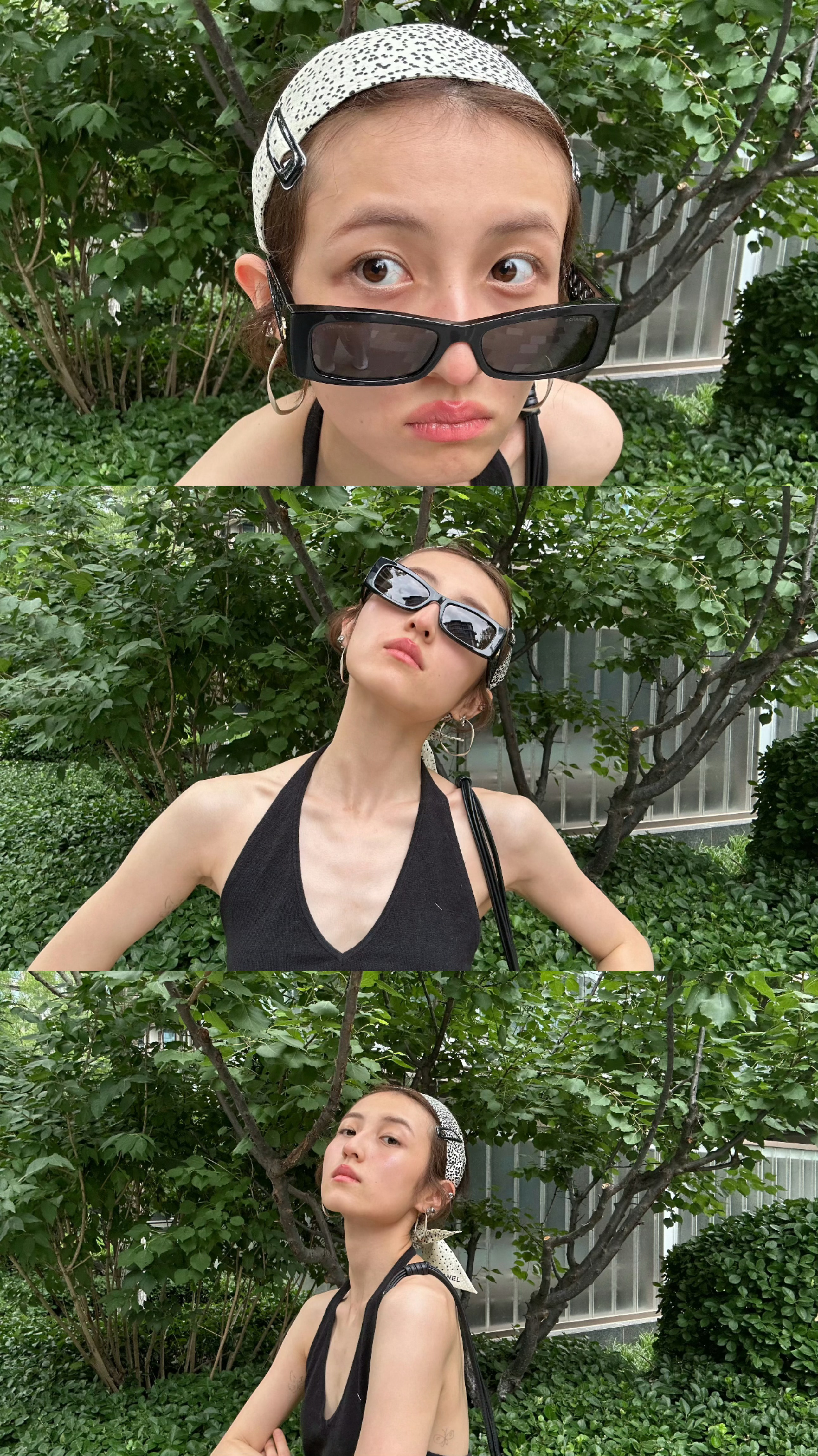 张子枫今天一点都不热，画面里她明媚又灵动，小表情俏皮可爱，满满的少年青春感！镜头