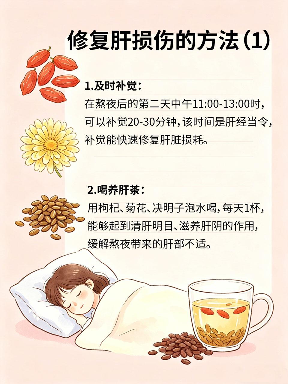 熬夜最伤肝！4个方法修复肝损伤
肝脏是人体的“解毒器官”，熬夜会让肝脏得不到休息