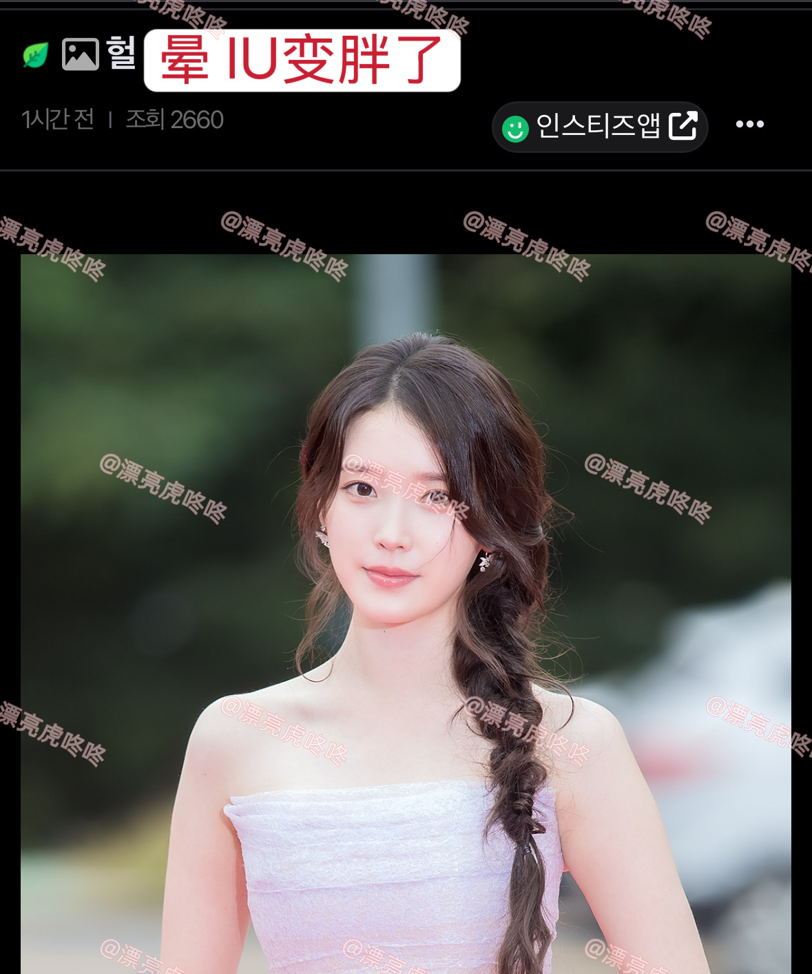 【instiz】“晕 IU变胖了” ​​​