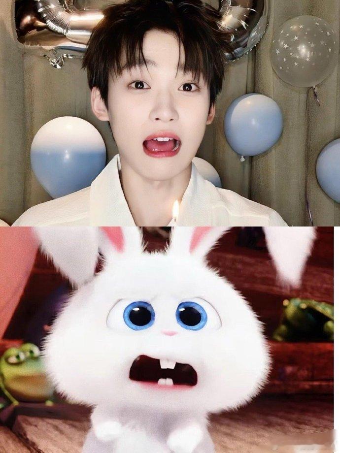 梓渝兔塑梓渝真的长在兔塑审美点上了！软萌的气质，加上偶尔露出的小虎牙（？），像极