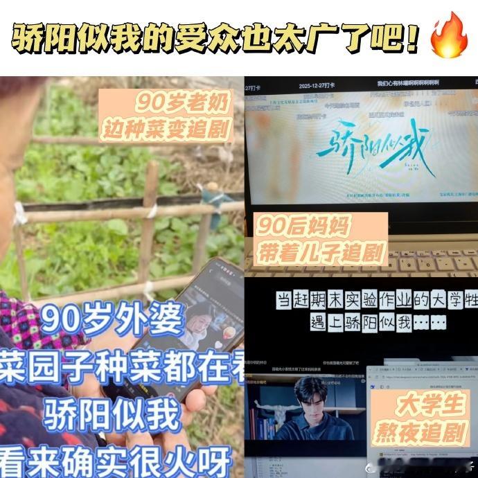 10到90岁都在追骄阳似我骄阳似我 从十岁的小侄女到九十岁的奶奶，都在聊这部剧，