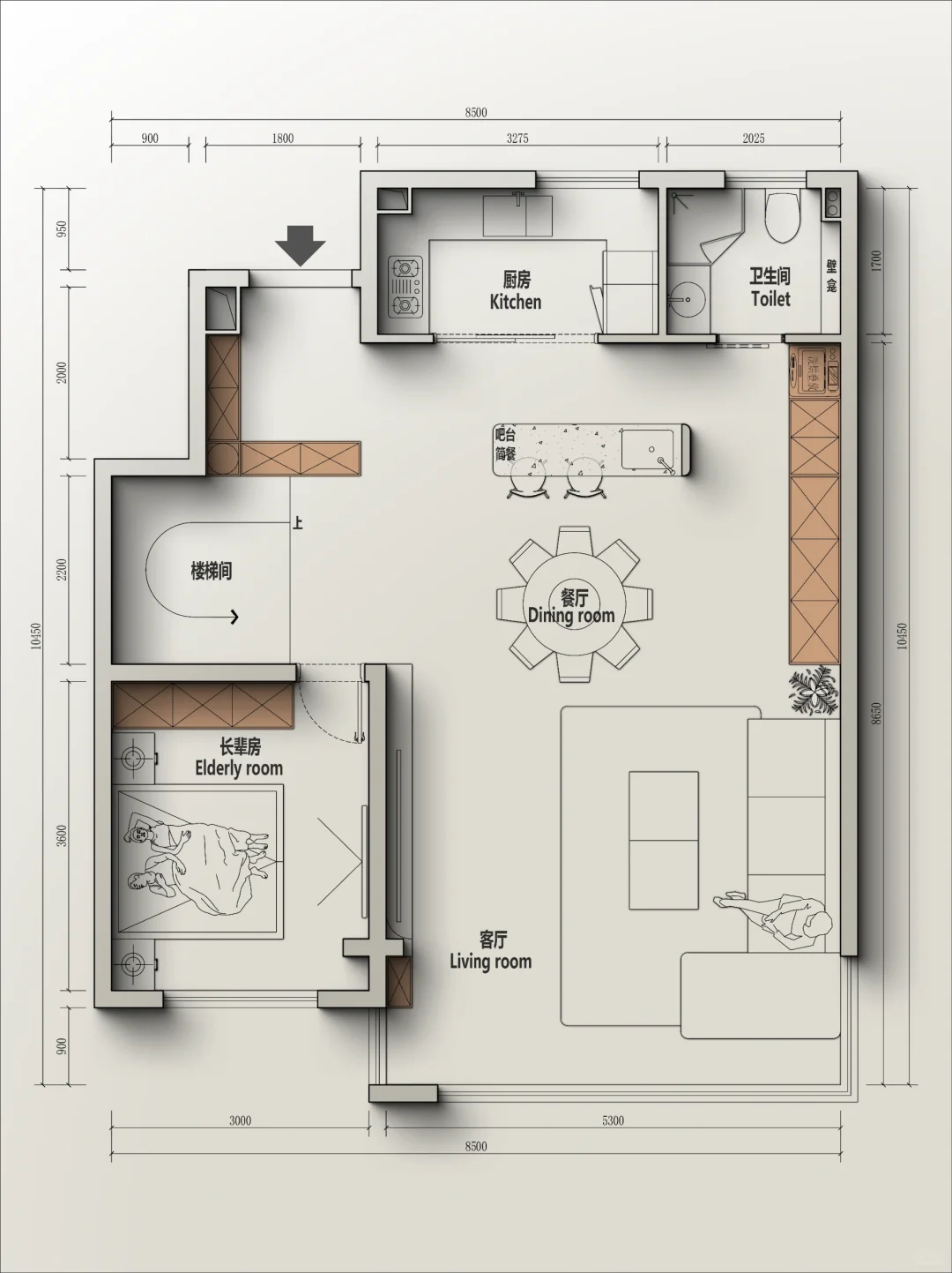 🍁户型改造丨无锡145m²跃层户型优化