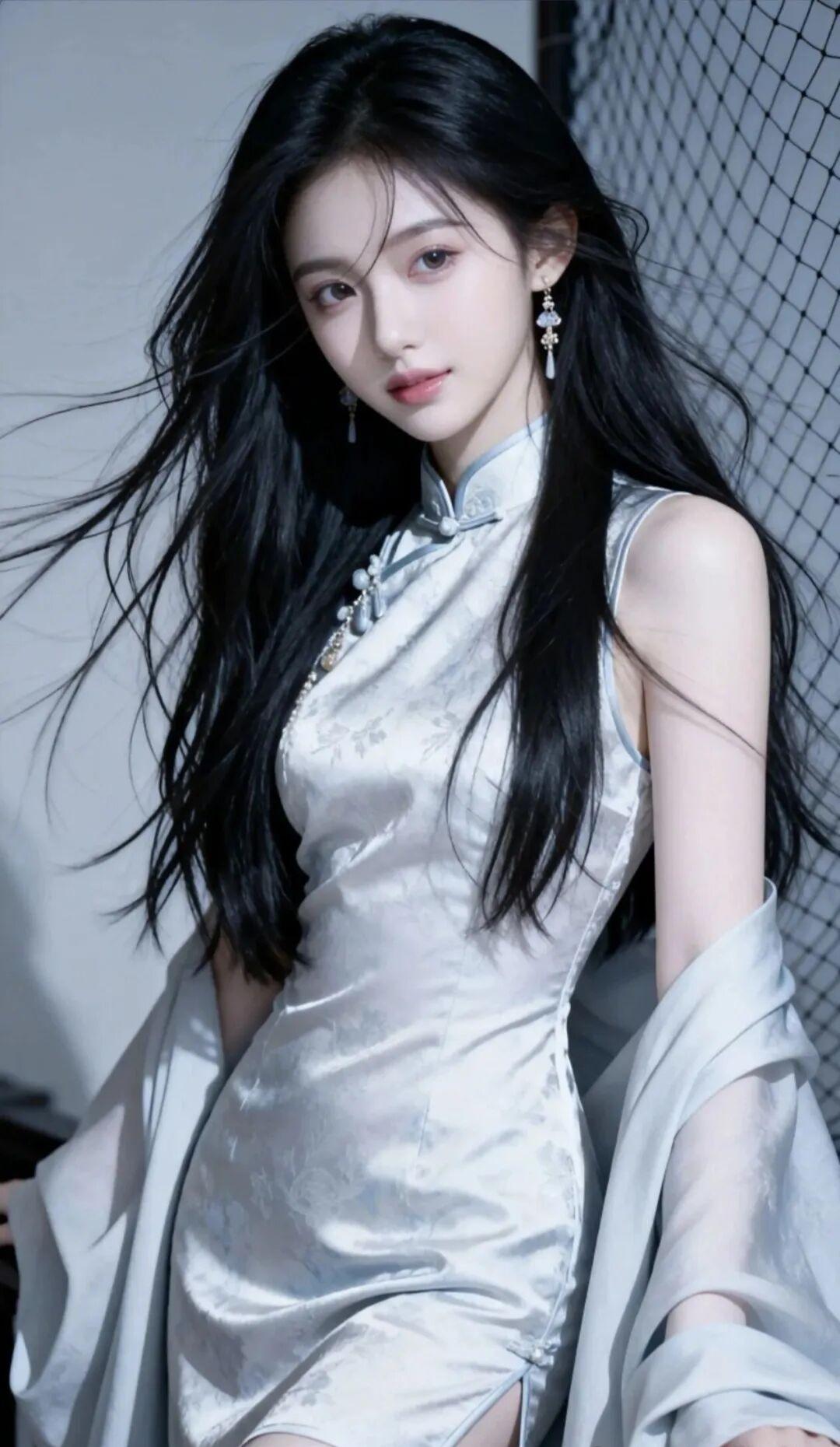 旗袍到底是胖穿好看还是瘦穿好看?这组照片呈现出清冷高级、温婉雅致的新中式旗袍美学