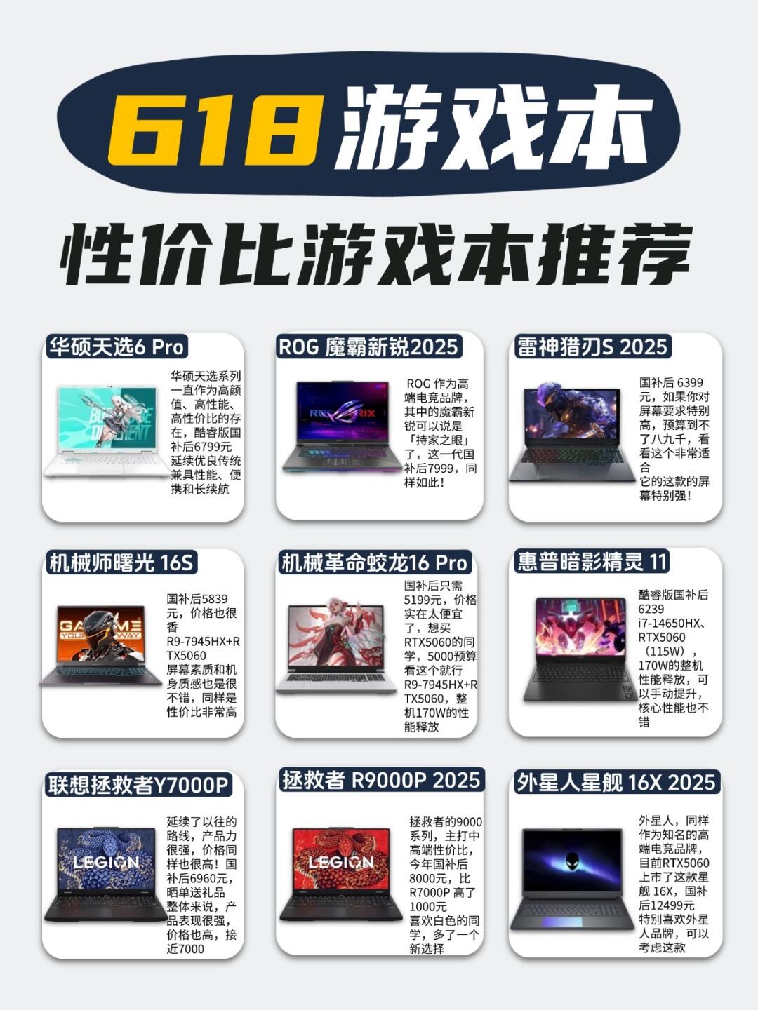 618高性价比RTX5060游戏本怎么选❓
