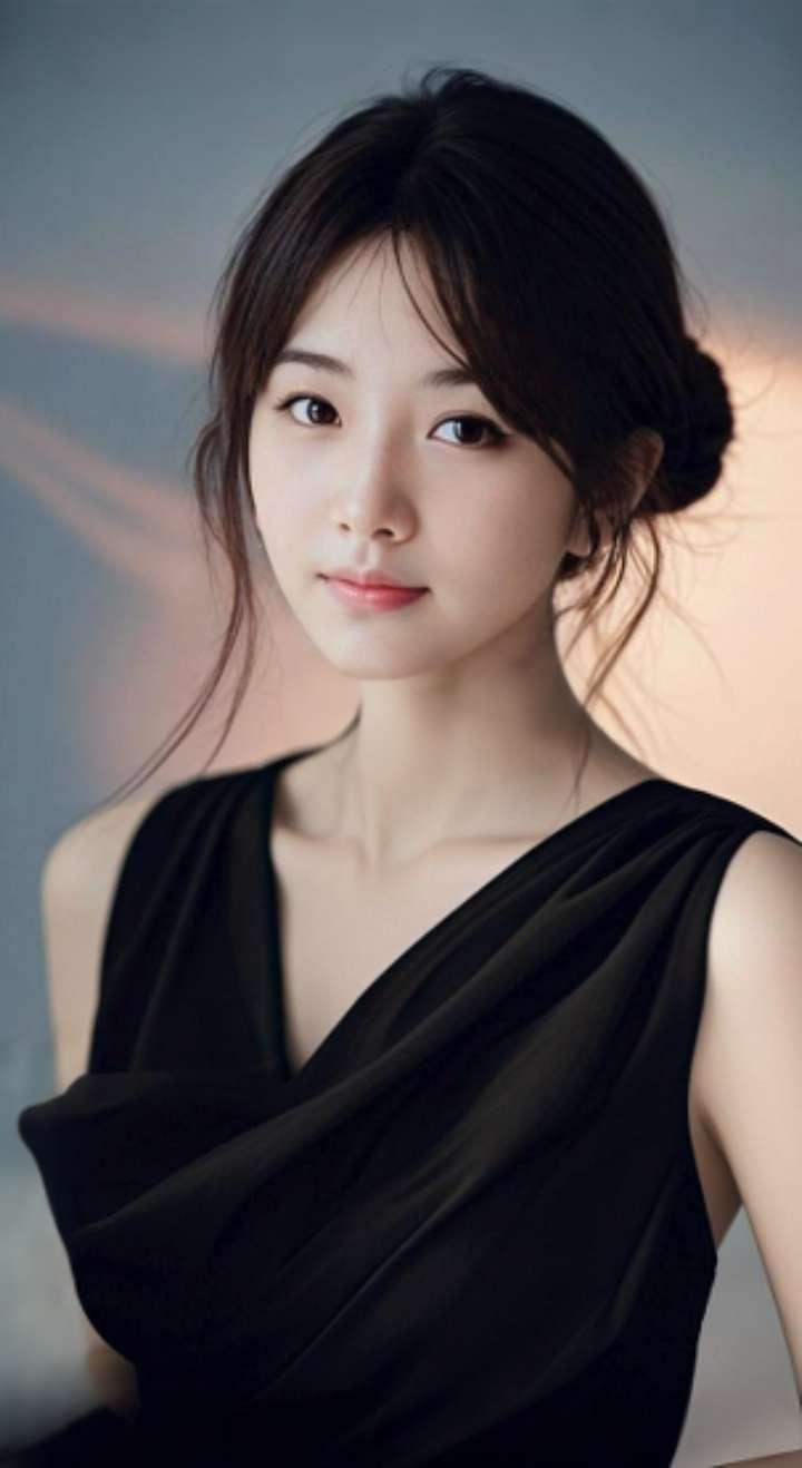 AI扩图 AI酷黑佳人