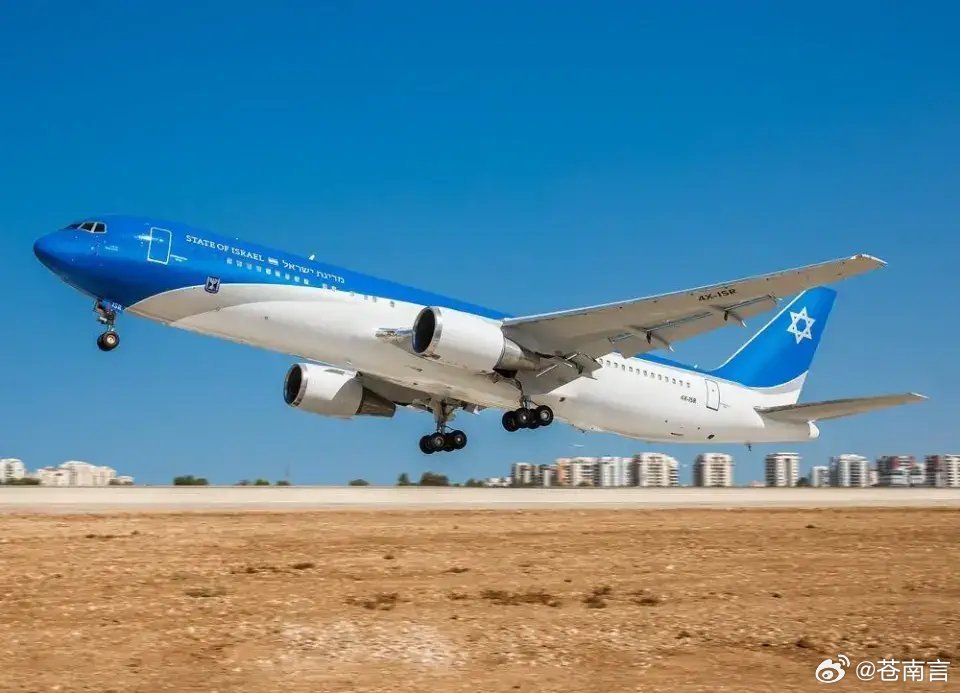 内塔尼亚胡专机降落希腊以色列“空军一号”，代号锡安之翼的以色列总理专机，已经降落